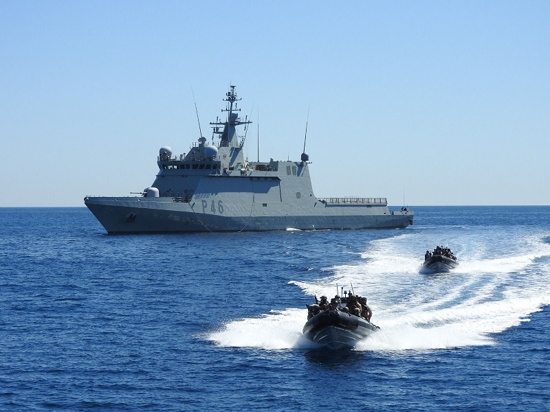 RHIBs of the ‘Furor’ during a MIO exercise.